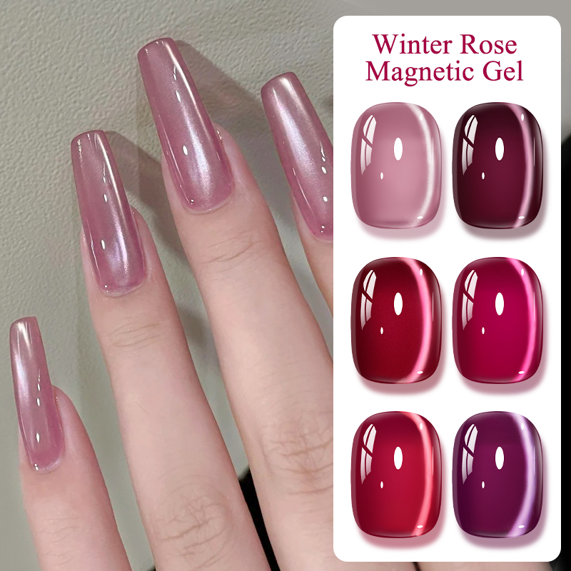Pink Winter Rose Cat Magnetic  - Resin Art Rose recension och pris
