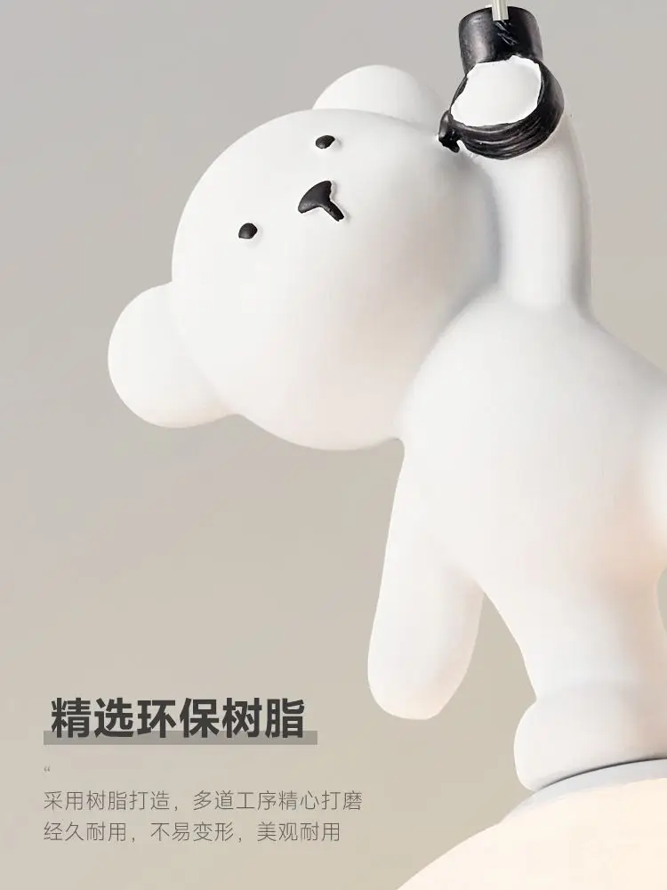 Bear Lamp Cartoon Nursery Beds - Resin Art Baby recension och pris